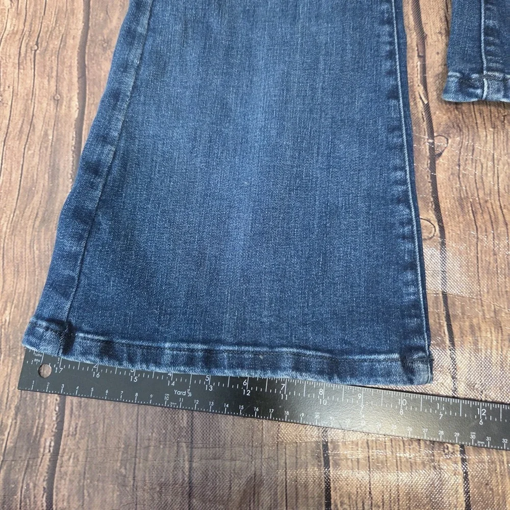 Free People Jayde Flare Jeans Women 26 Blue High Rise Boho Retro Western Cowgirl